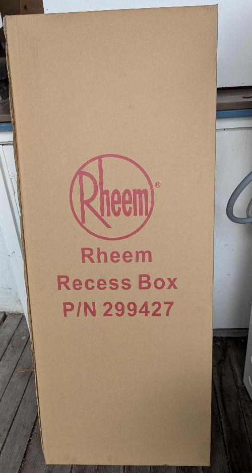 Rheem Recess Box for 12-26L/min models Water Heater Rheem Recess Box for 12-26L/min models Water Heater